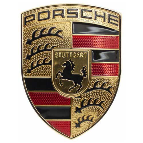 Porsche Badge-Gold