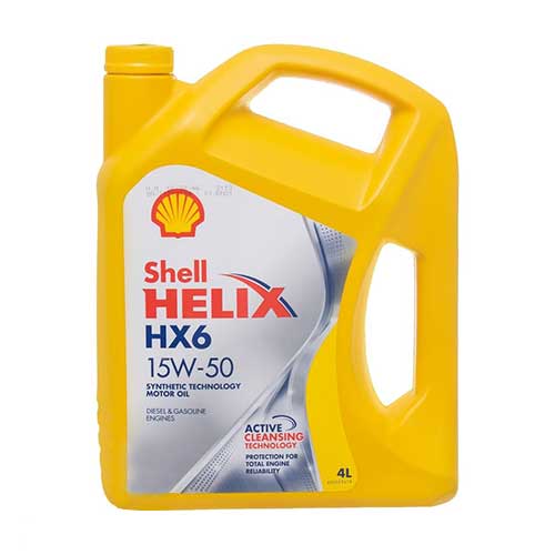 Shell Helix HX6 Motor Oil 15W50 – 4 Liters