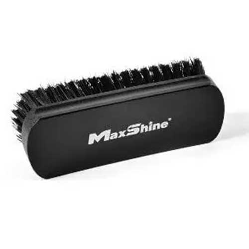 Maxshine Leather & Textile Cleaning Brush 170x60mm – Black Nylon Bristles