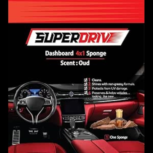Super Drive Sponge 4 In 1  Dashboard & Leather polish -Oud